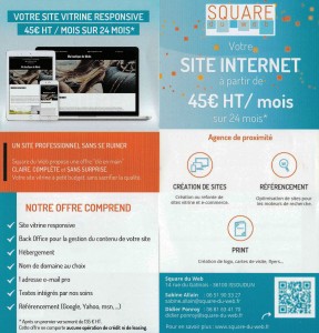 flyer square du web